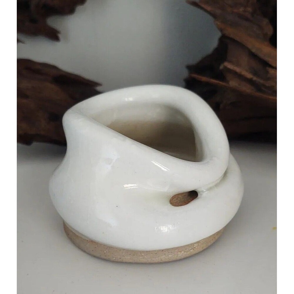 Hand Thrown Japanese Matcha Tea Ceremony Stoneware Clay Pottery Cup Bowl Signed